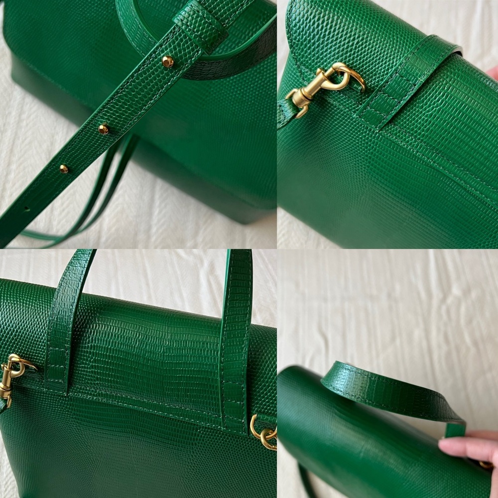 Mansur Gavriel Soft Lady Bag Lizard Embossed Leather - Picture 9 of 17